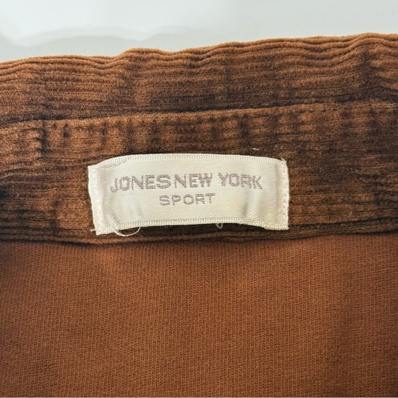 JONES NEW YORK SPORT Equestrian barn chore field coat Corduroy Jacket western - Picture 7 of 10